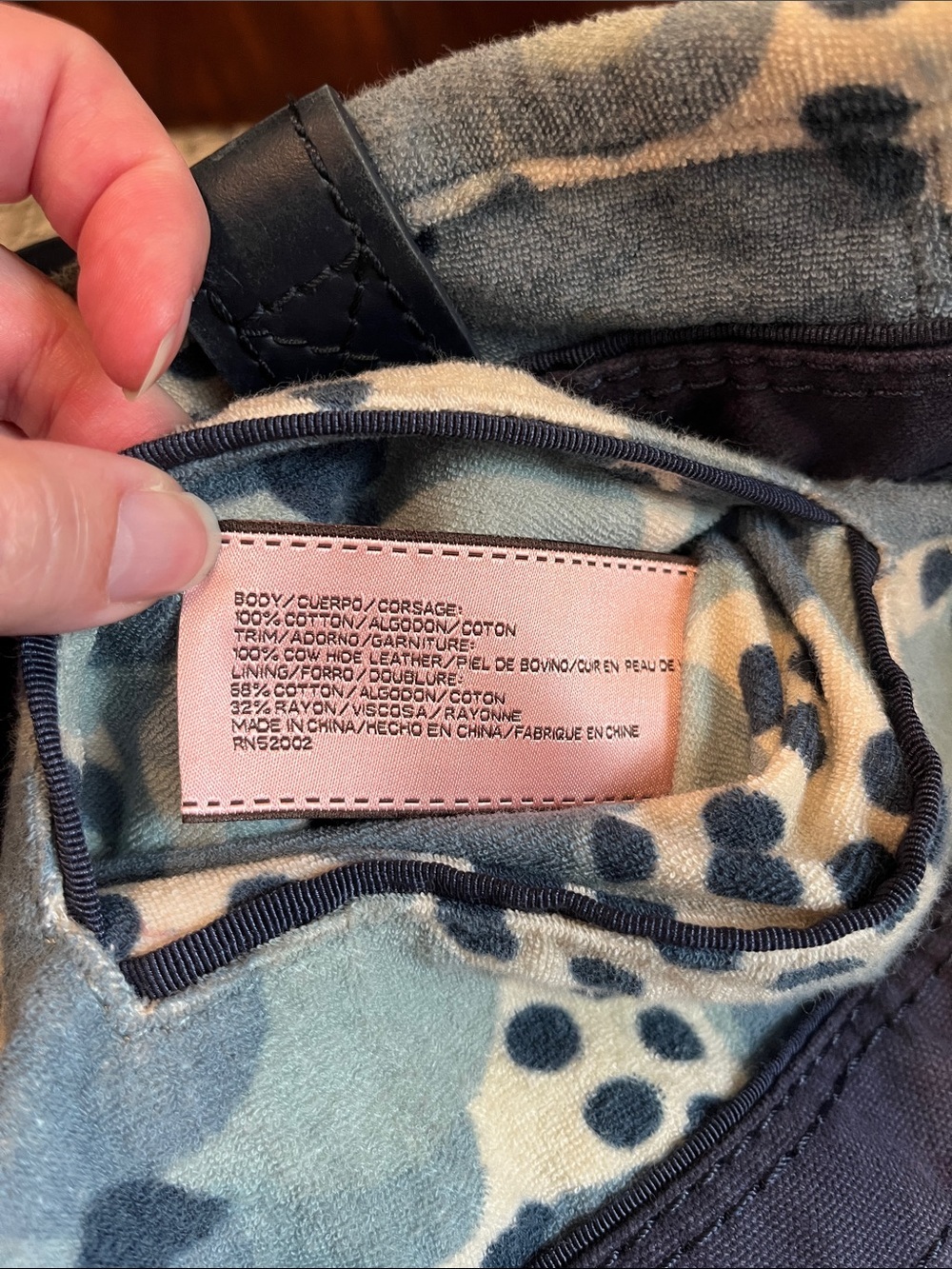 Y2K Juicy Couture Navy Canvas Tote with Terrycloth Lining - Picture 11 of 11
